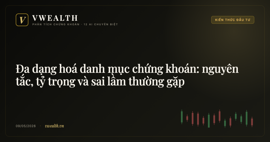 Đa dạng hoá danh mục chứng khoán: nguyên tắc, tỷ trọng và sai lầm thường gặp