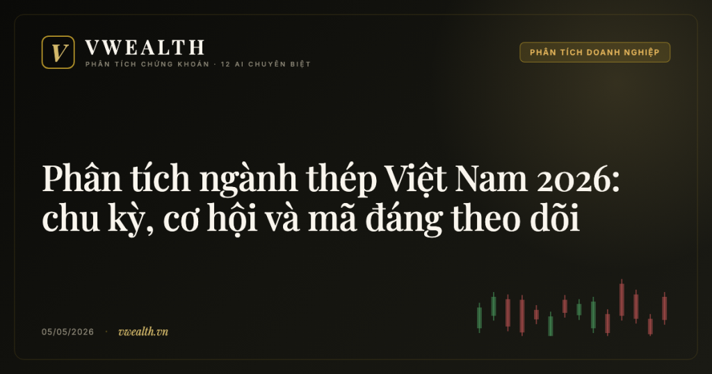 Phân tích ngành thép Việt Nam 2026: chu kỳ, cơ hội và mã đáng theo dõi