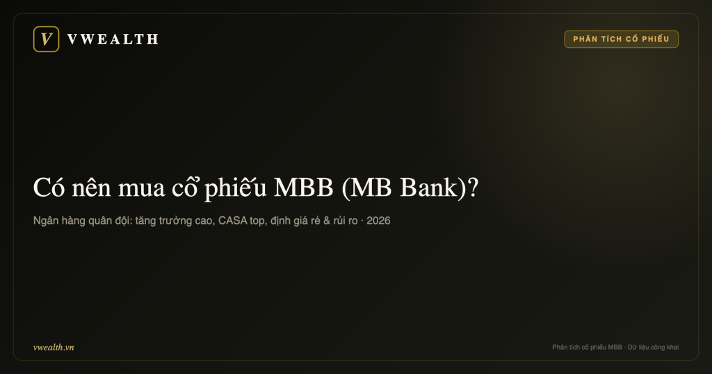 Có nên mua cổ phiếu MBB (MB Bank) không? Phân tích toàn diện 2026