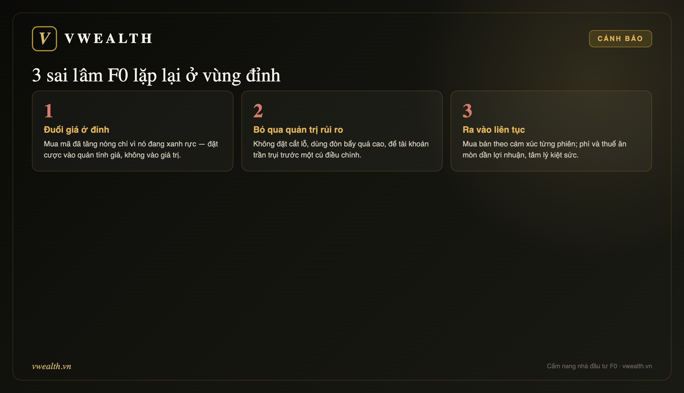 3 sai lầm F0 lặp lại ở vùng đỉnh