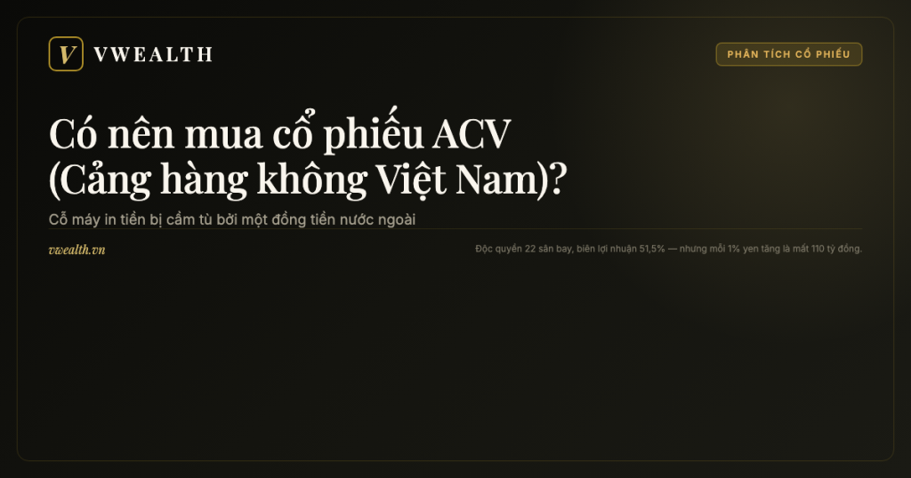 Có nên mua cổ phiếu ACV (Cảng hàng không VN)? Phân tích 2026