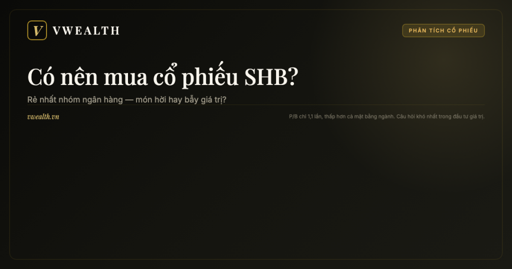 Có nên mua cổ phiếu SHB? Phân tích toàn diện 2026