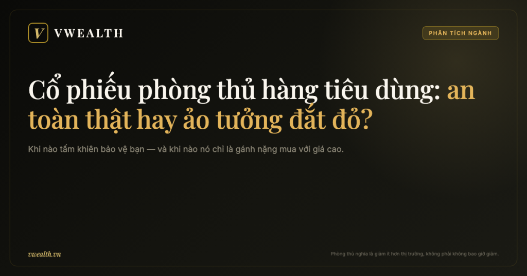 Cổ phiếu phòng thủ ngành hàng tiêu dùng: an toàn thật hay ảo tưởng đắt đỏ