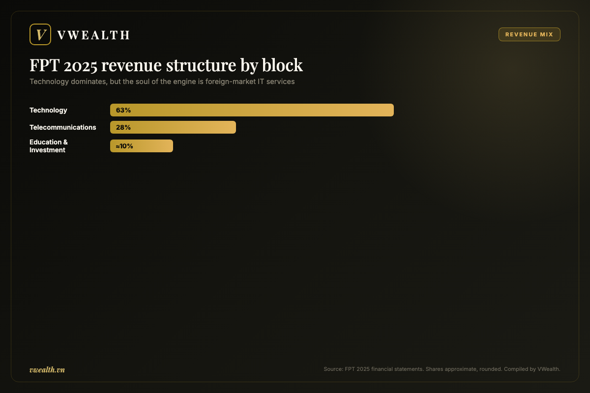 FPT 2025 revenue structure by block