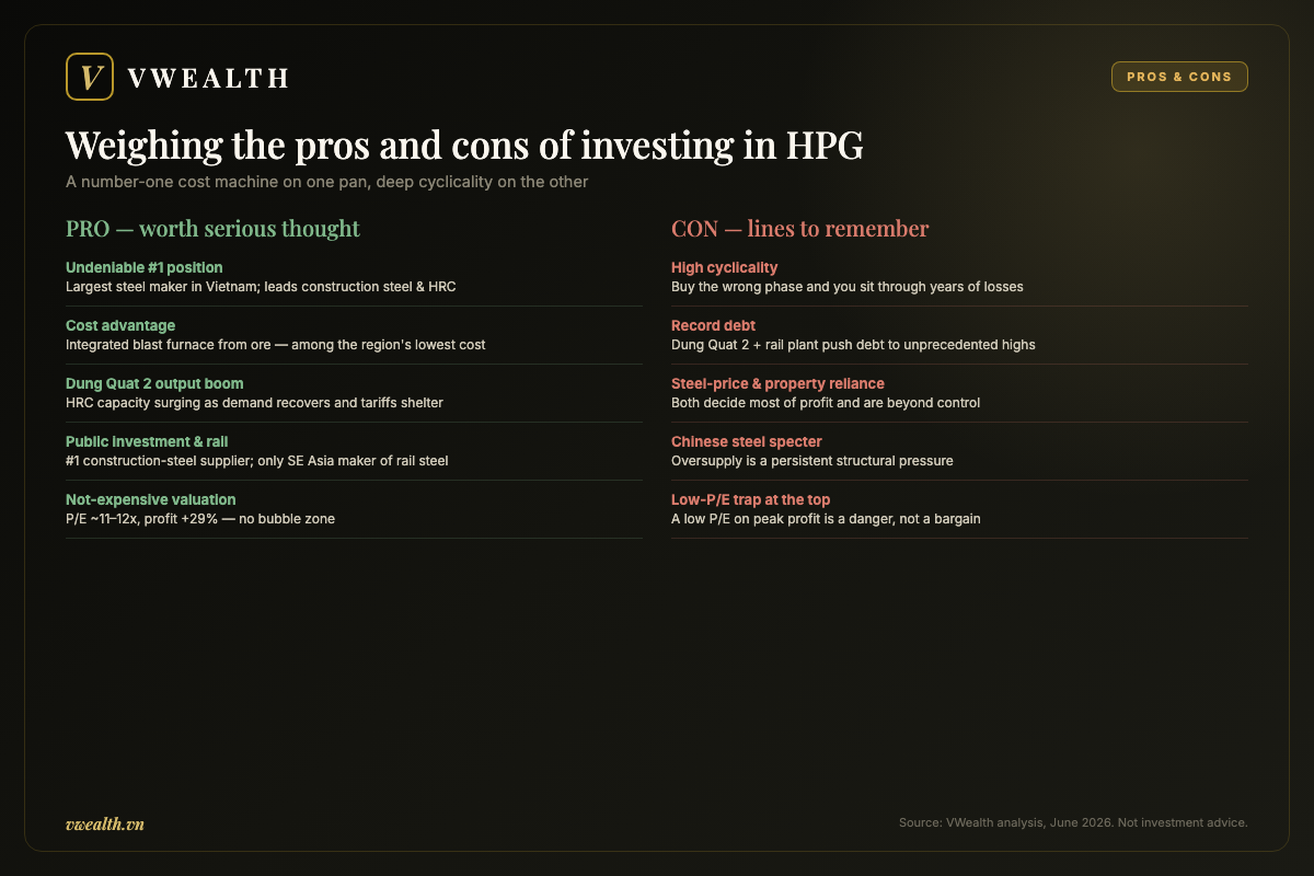 Weighing the pros and cons of investing in HPG stock