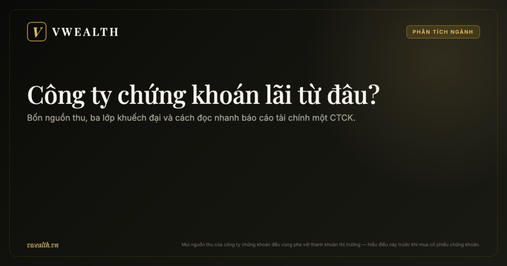Mô hình kinh doanh công ty chứng khoán: họ lãi từ đâu và rủi ro nằm ở chỗ nào