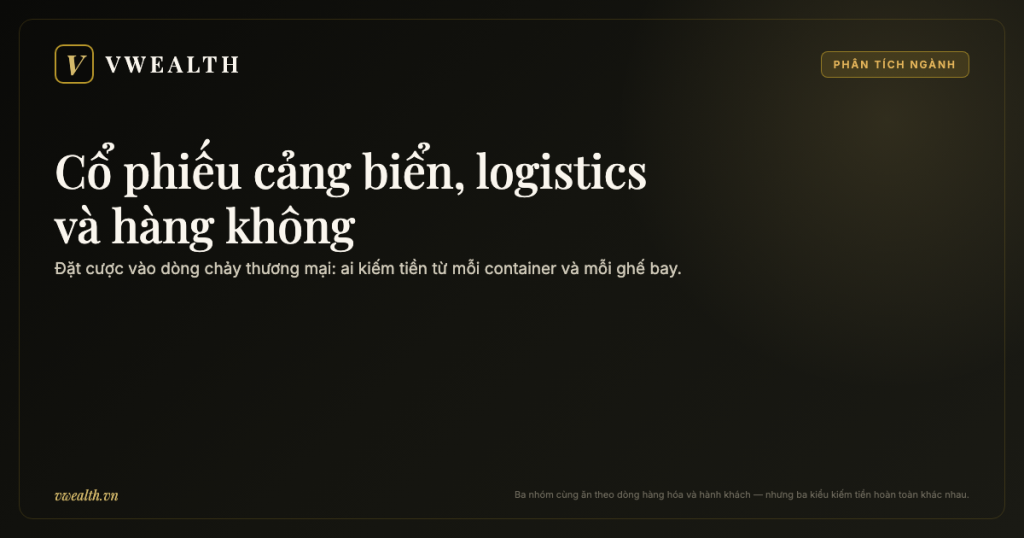 Phân tích cổ phiếu logistics, cảng biển và hàng không: đặt cược vào dòng chảy thương mại