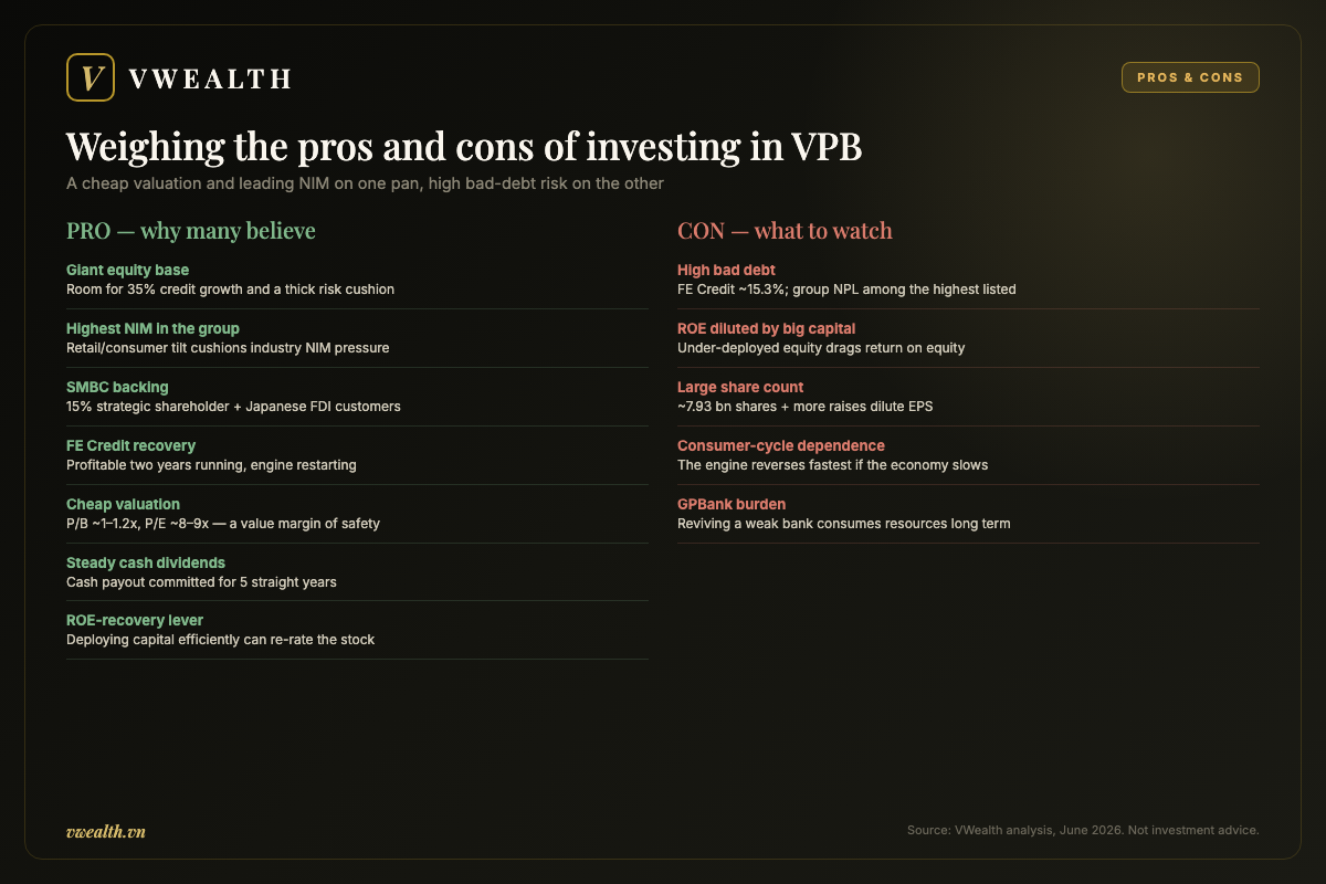 Weighing the pros and cons of investing in VPB stock