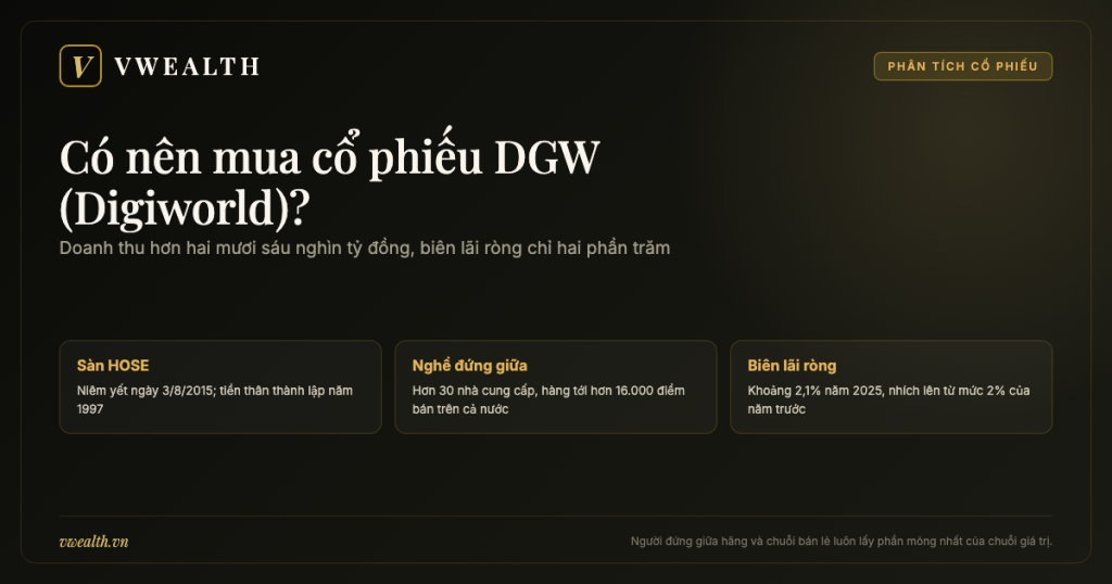 Có nên mua cổ phiếu DGW (Digiworld)? Phân tích toàn diện 2026
