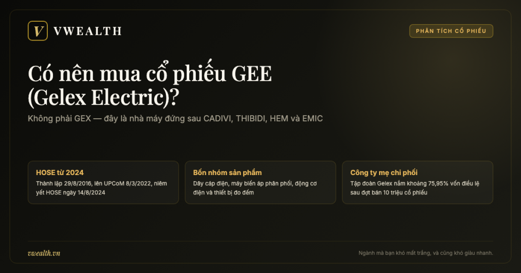 Có nên mua cổ phiếu GEE (Gelex Electric)? Phân tích 2026