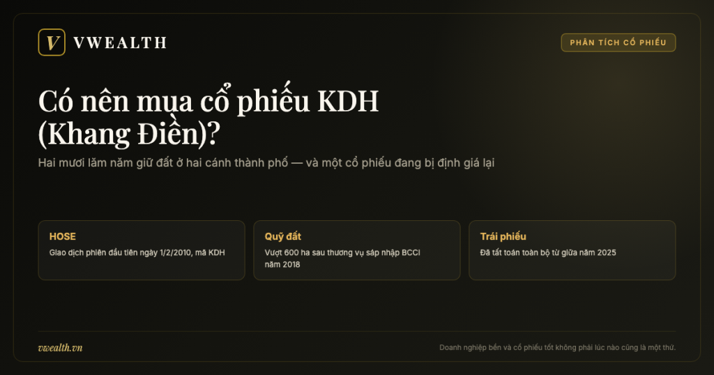 Có nên mua cổ phiếu KDH (Khang Điền)? Phân tích 2026