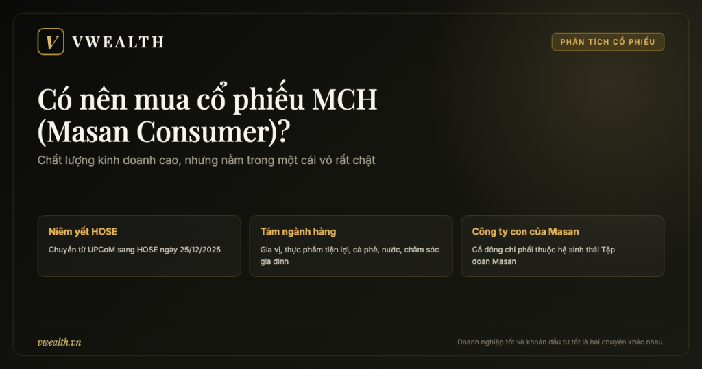Có nên mua cổ phiếu MCH (Masan Consumer)? Phân tích 2026