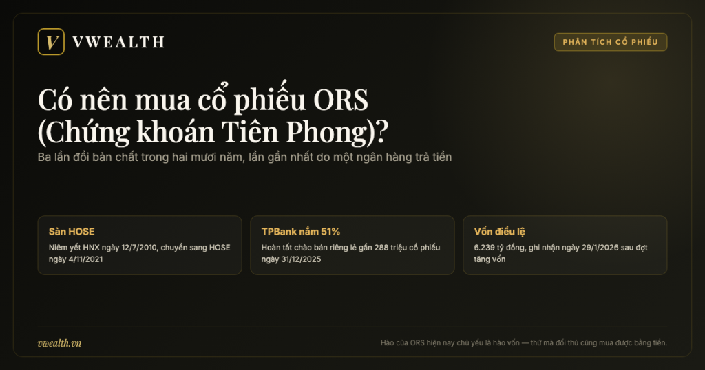 Có nên mua cổ phiếu ORS (Chứng khoán Tiên Phong)? Phân tích 2026