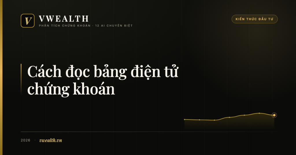 Cách đọc bảng điện tử chứng khoán cho người mới&nbsp;bắt&nbsp;đầu